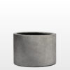 Paolelli Burton Concrete Surface Natural Color Fiberclay tegla širokog oblika s prirodnom mineralnom završnom obradom za interijer, vrt ili terasu.